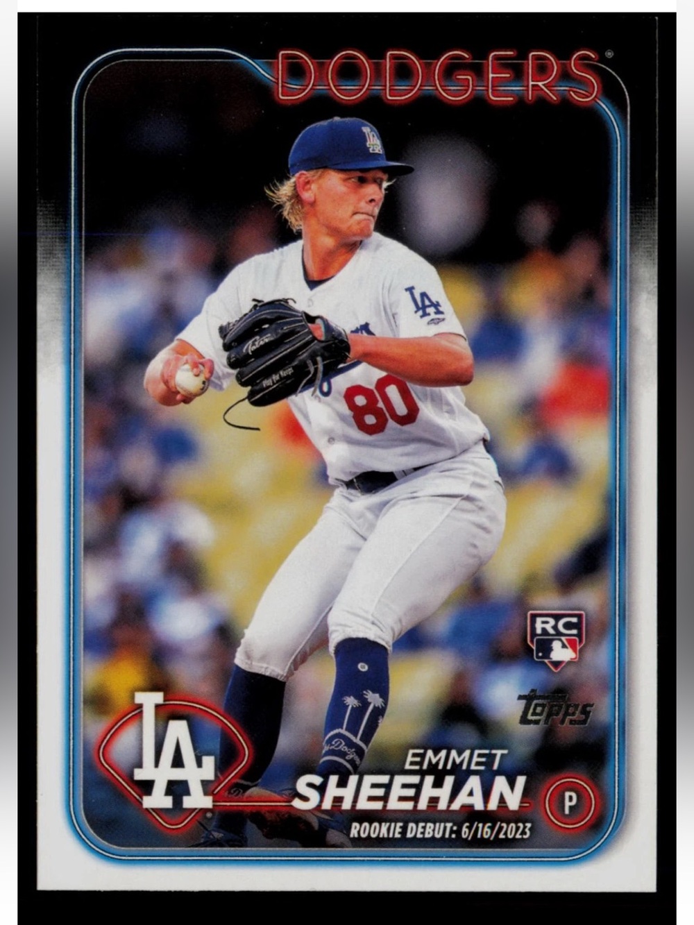 🇨🇦NOW $3🍀 Emmet Sheehan 2024 Topps Los Angelas Dodgers Rookie RC Baseball Card